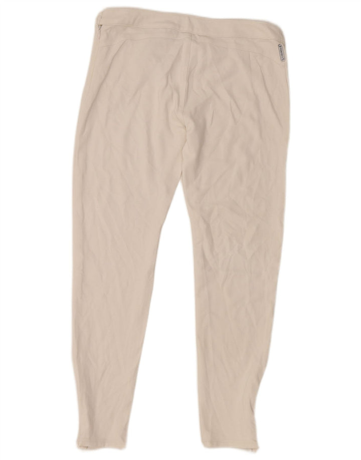 Damskie spodnie typu slim casual Armani, średnie W30 L26, biała wiskoza