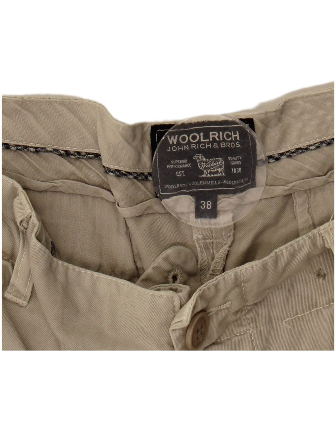 Męskie spodenki chino WOOLRICH W38 XL beżowe