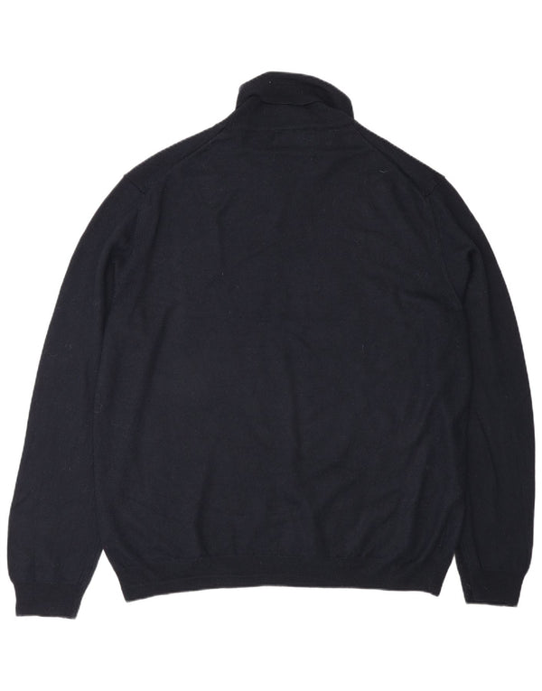 Marks & Spencer Męski sweter z golfem 2XL Granatowy akryl