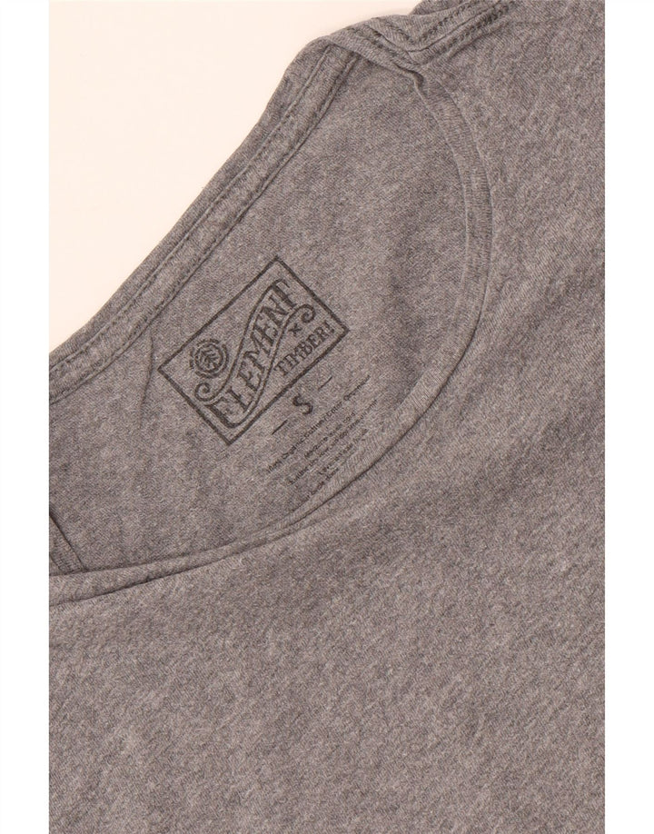 Męski T-shirt z grafiką Element, mały, szary