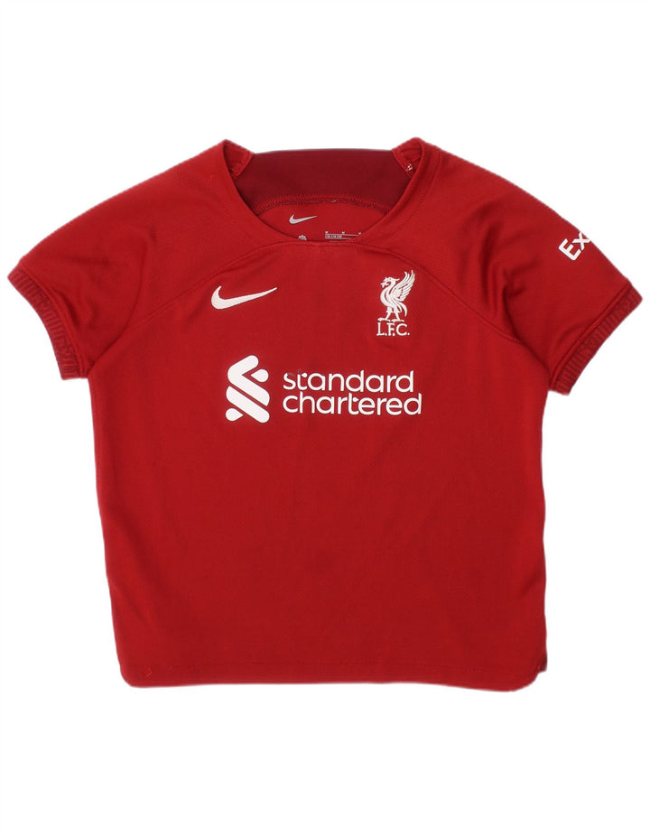 Chłopięca koszulka z grafiką Nike Liverpool Graphic 5-6 lat czerwona