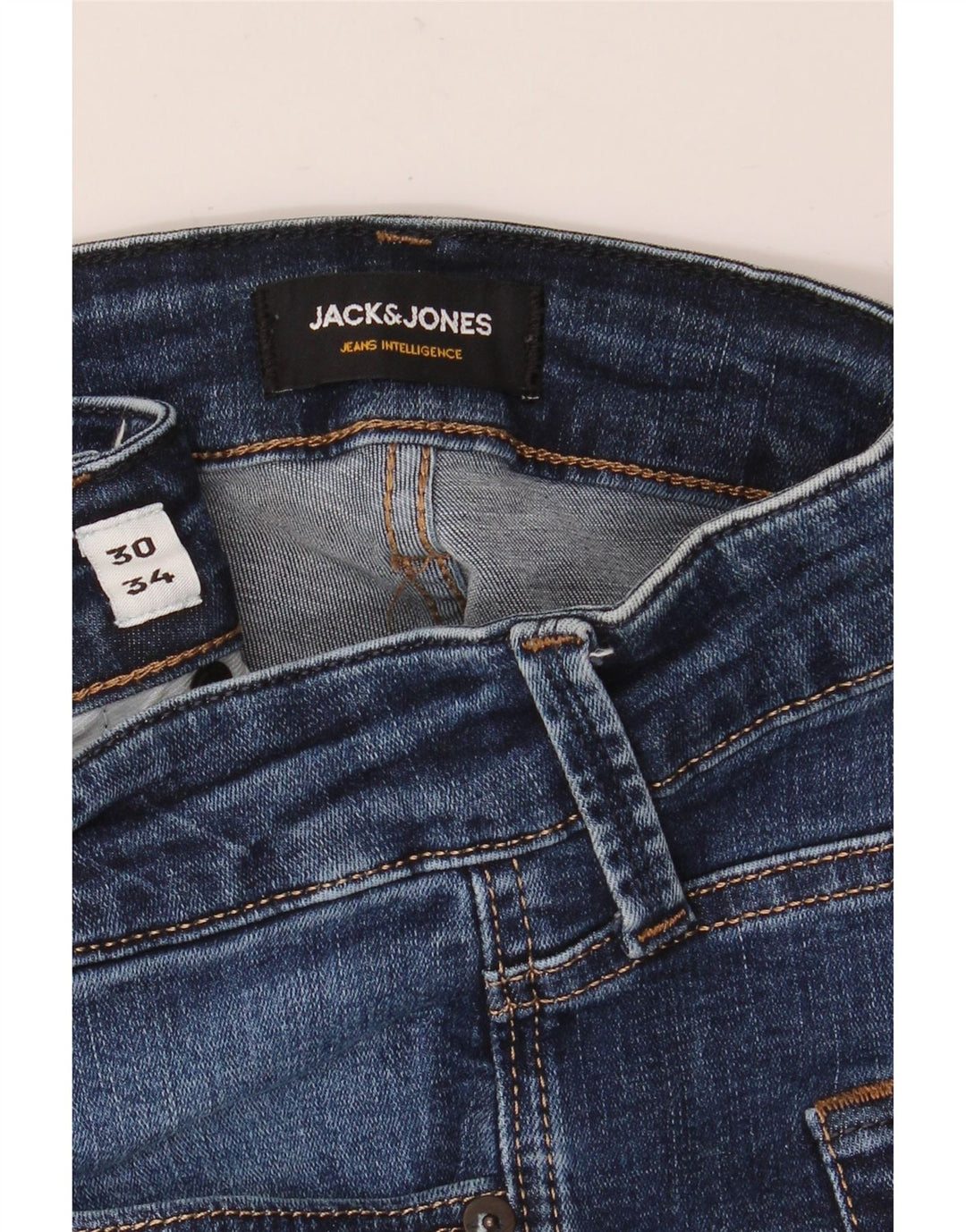 JACK & JONES Męskie dżinsy slim GLENN W30 L30 Niebieskie
