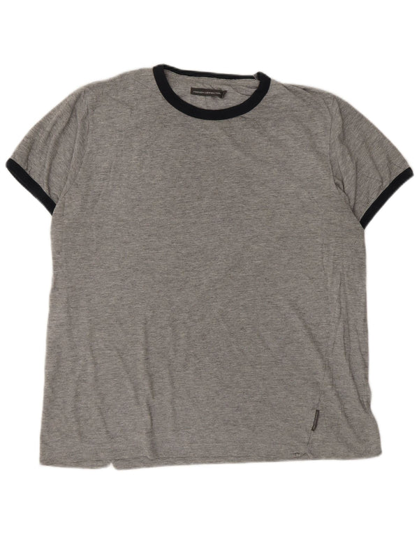 T-shirt męski French Connection Top XL, szara bawełna