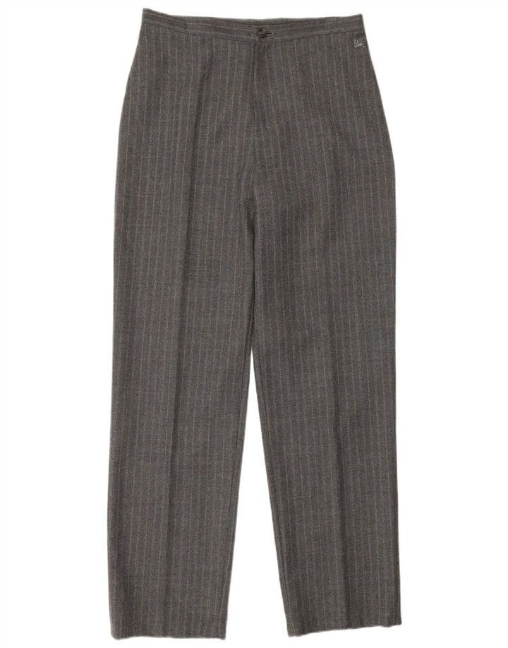 Damskie spodnie codzienne z wysokim stanem Burberry EU 40 Medium W28 L30 Szare