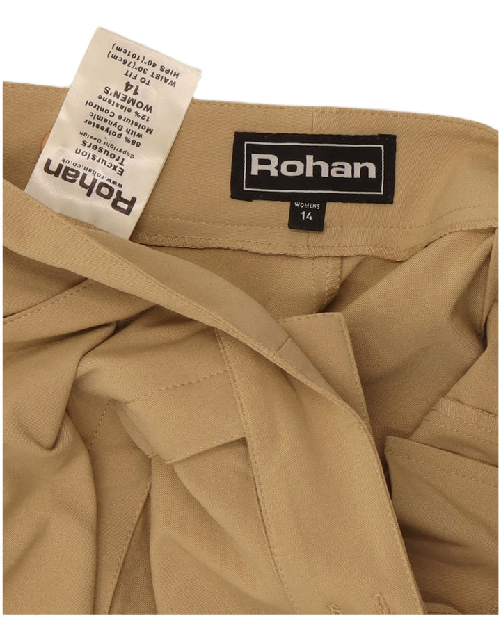 Damskie proste spodnie Rohan UK 14 Medium W30 L29 Beżowy poliester
