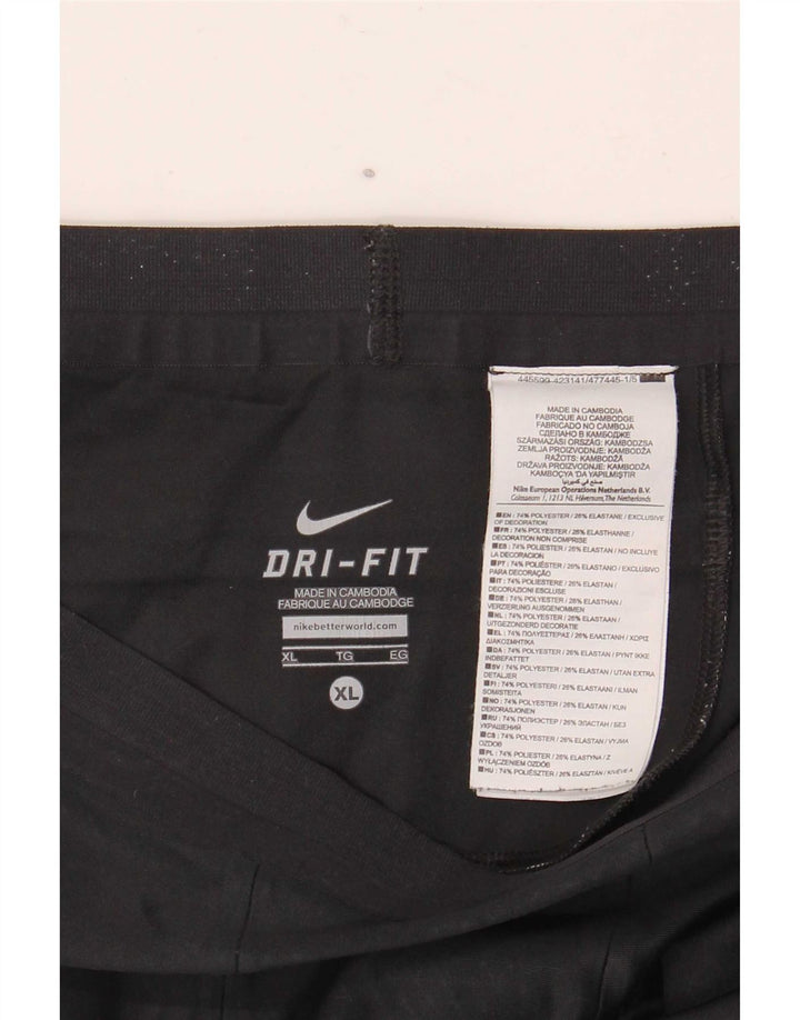 Męskie legginsy Nike Dri Fit XL, czarny, geometryczny poliester
