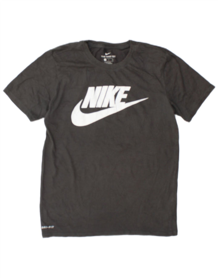 Męskie buty sportowe Nike o kroju małym, szarej bawełny