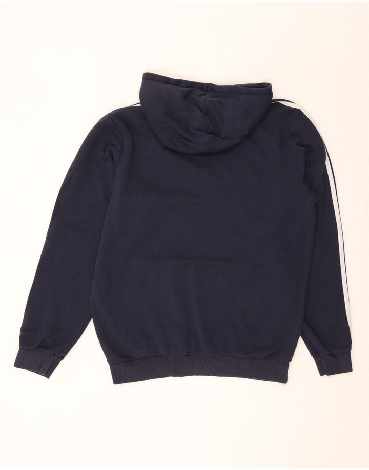 Męska bluza z kapturem Adidas, średnia, granatowa, bawełniana