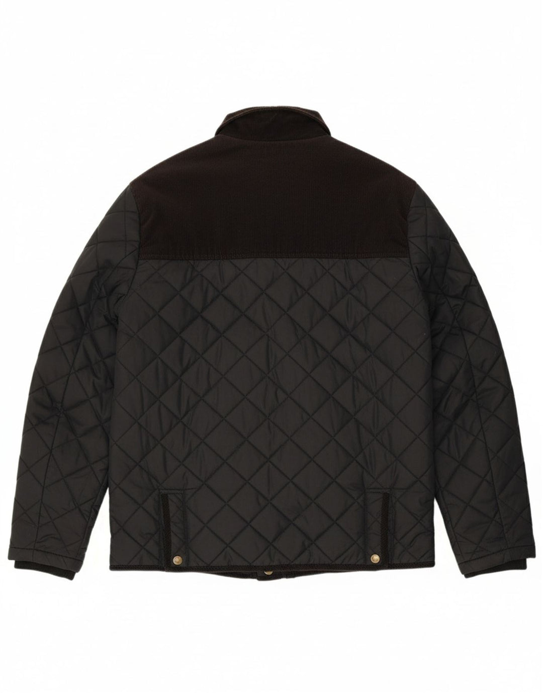 JACK WILLS Mens Quilted Jacket UK 40 Large Black Nylon