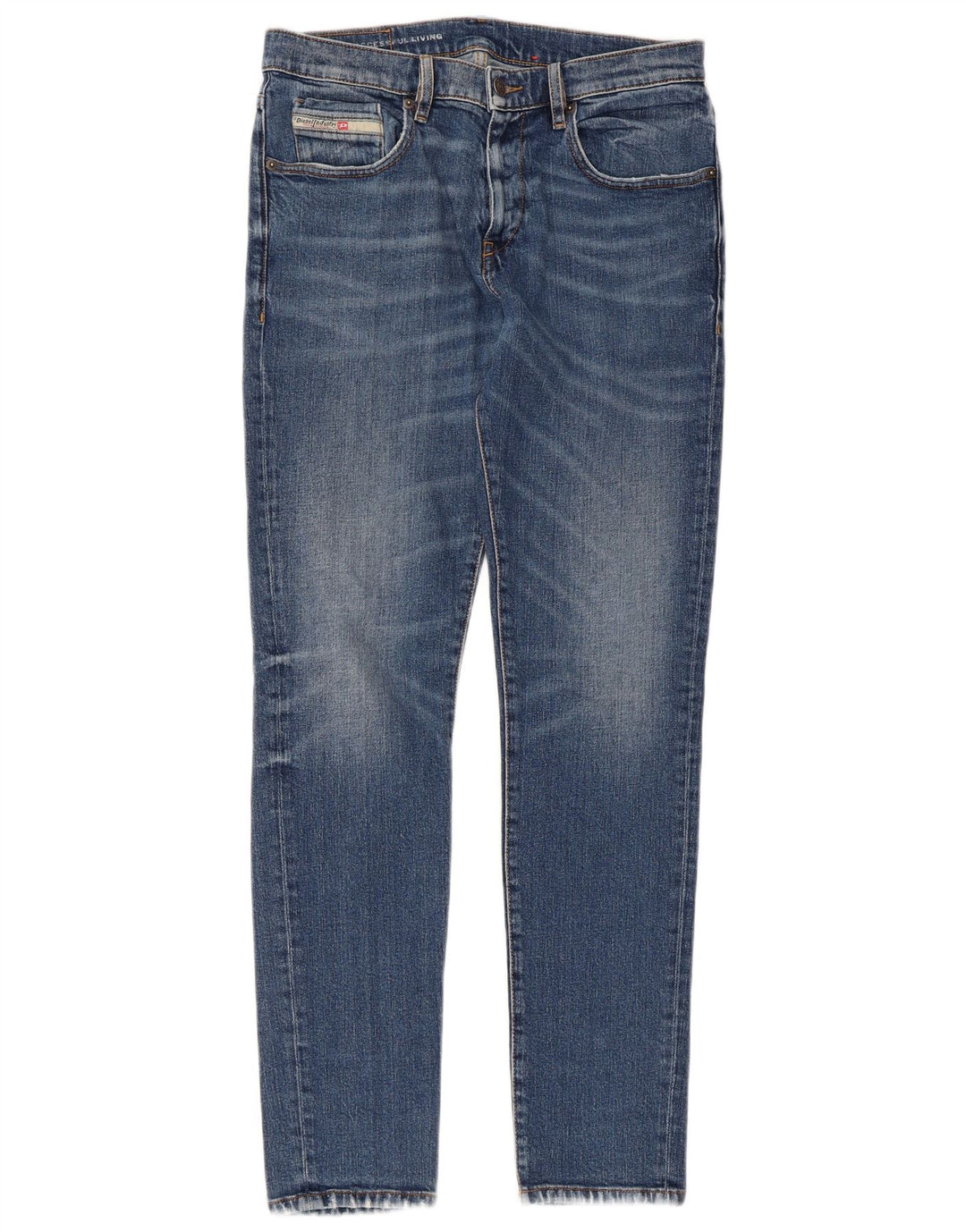 Damskie jeansy Diesel Slim W32 L30 Niebieskie bawełniane