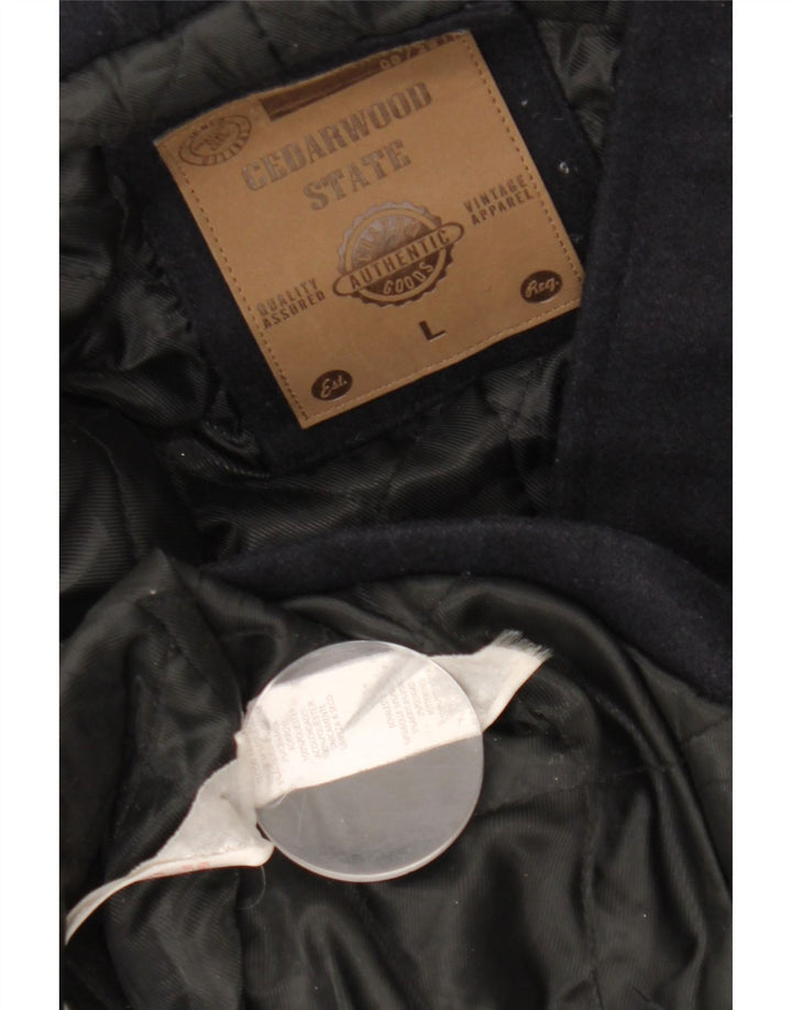 CEDARWOOD STATE Męski budrysówka z kapturem UK 40 Duży granatowy poliester