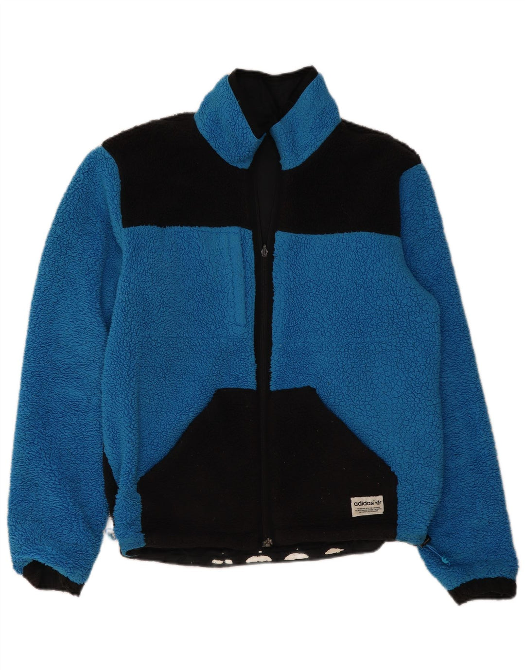 Męska dwustronna kurtka Adidas UK 38 Średni czarny poliester