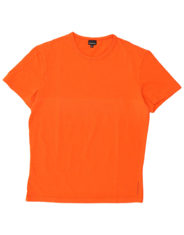 T-shirt damski Calvin Klein Jeans Top UK 14, średni pomarańczowy, bawełniany