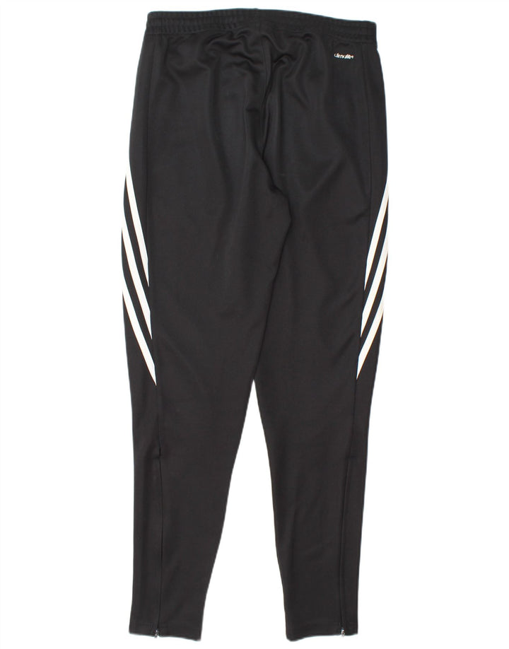 Męskie spodnie dresowe Adidas, małe, czarne, poliestrowe