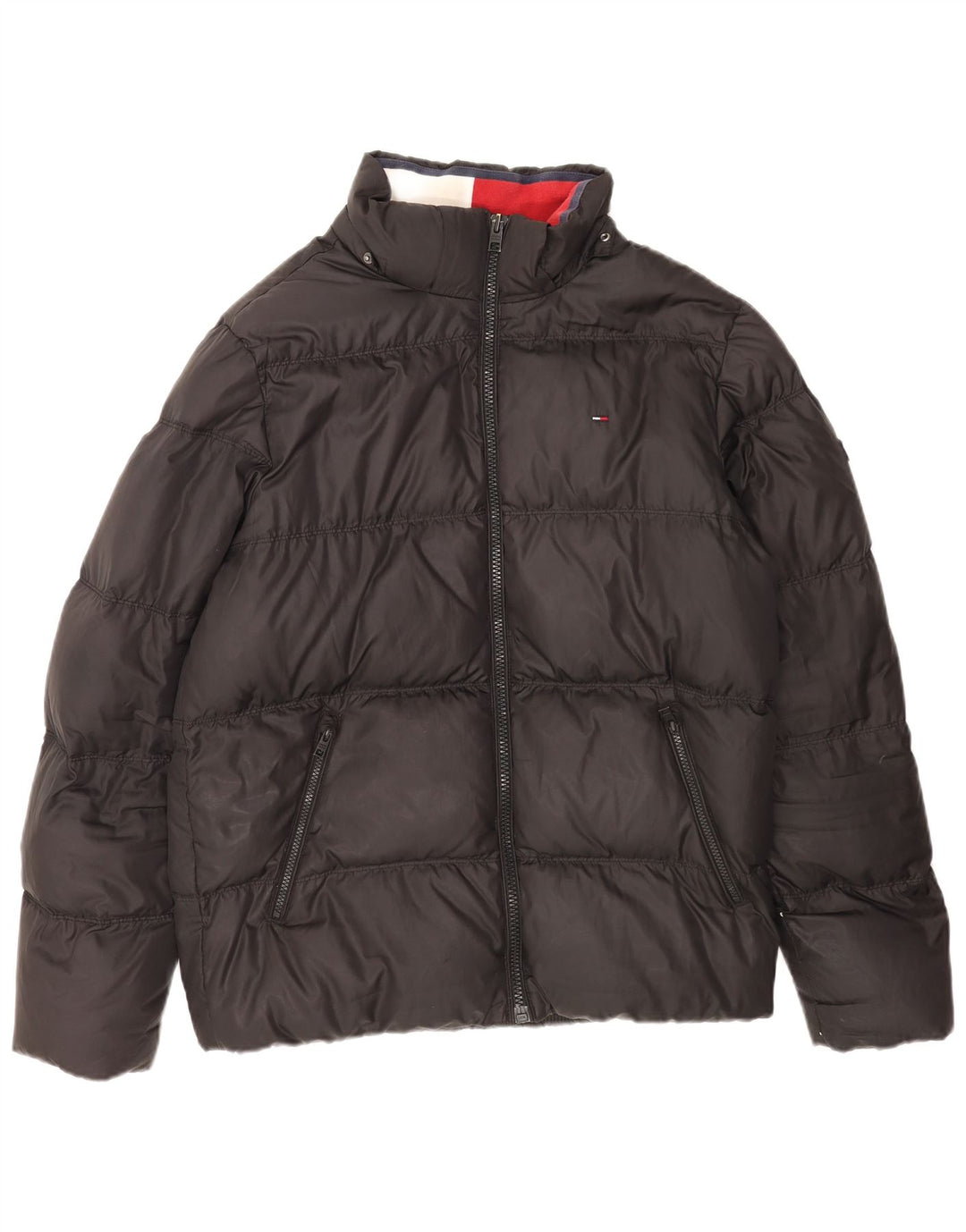Męska ocieplana kurtka Tommy Hilfiger UK 42 XL, czarny poliester