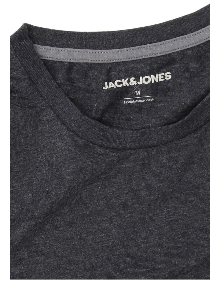 T-shirt męski Jack & Jones, średni, granatowy, bawełniany