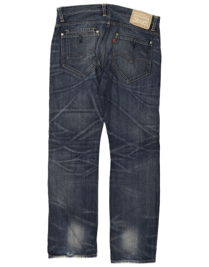 Męskie jeansy Levi's 514 Straight W34 L32 Niebieskie bawełniane