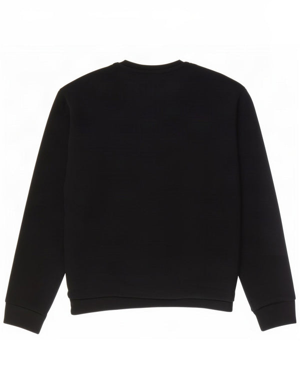 Męski sweter Zara, duży, czarny, z blokami kolorów, bawełniany