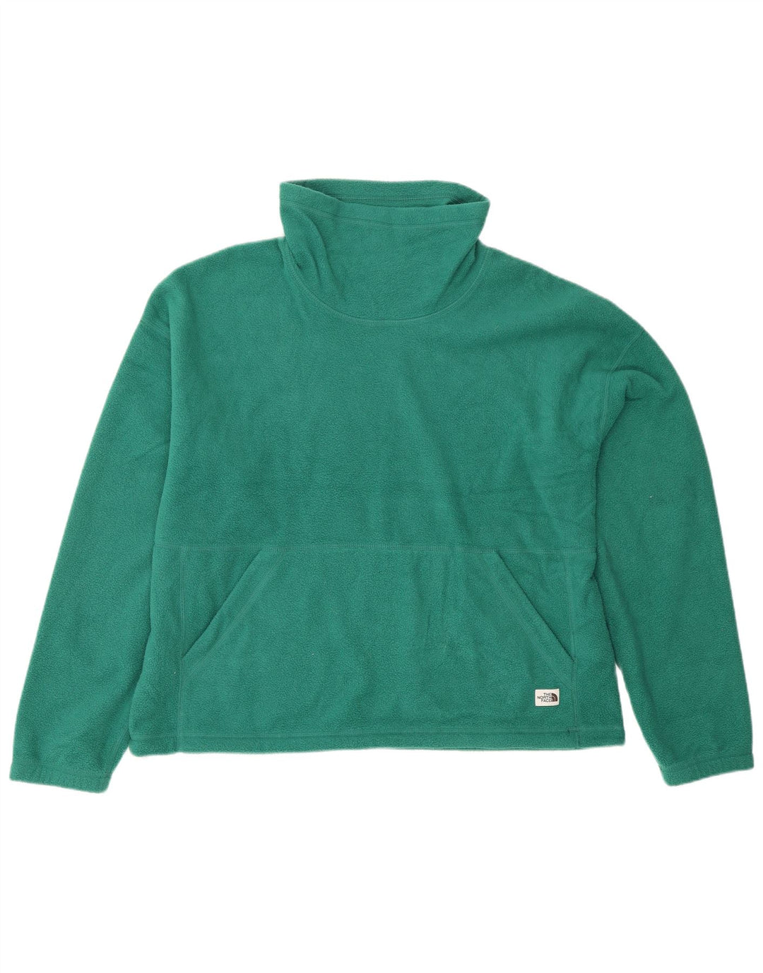 Damski sweter polarowy THE NORTH FACE UK 14, średni zielony poliester