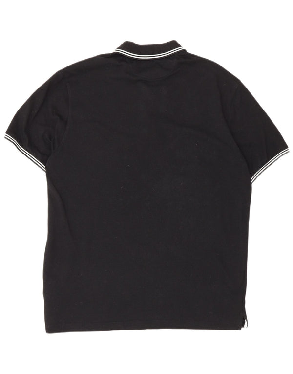 Męska koszulka polo Champion Easy Fit, duża, czarna, bawełniana