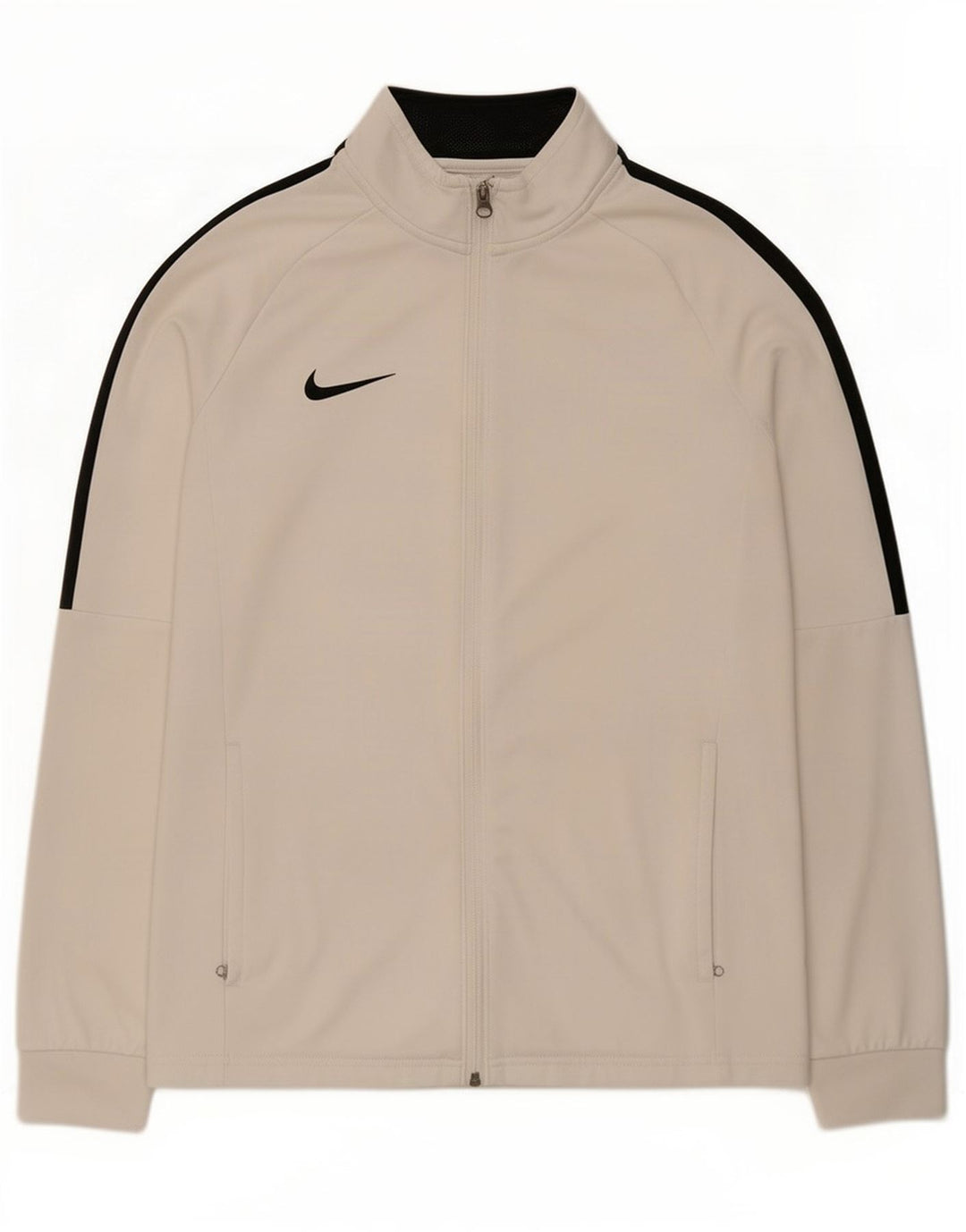 Męska kurtka dresowa Nike Dri Fit, poliester w kolorze średniej bieli