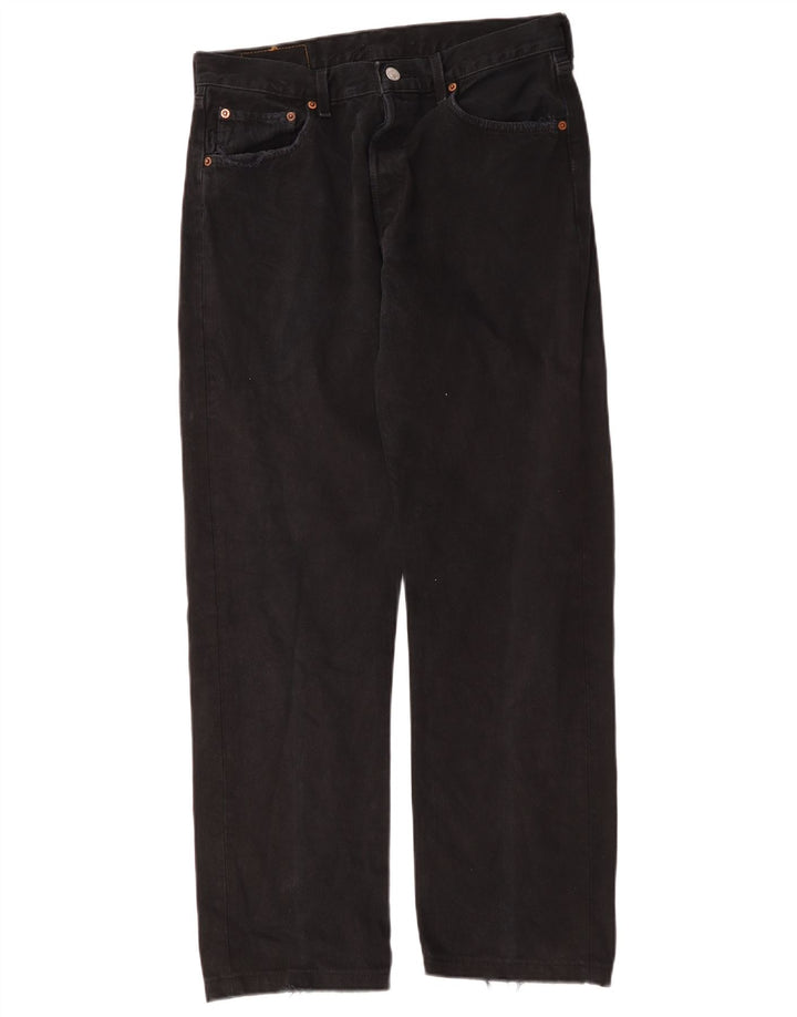 Levi's Womens 501 W32 L29 Czarna bawełna