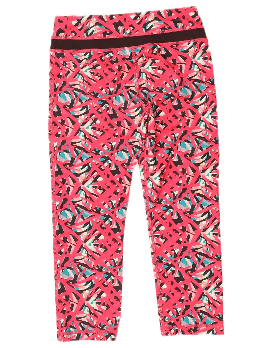 Damskie legginsy Capri Puma UK 8 Małe różowe geometryczne