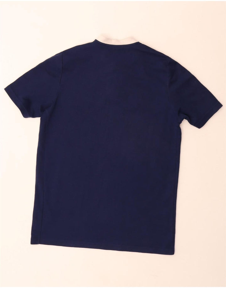 Męska koszulka klubowa ADIDAS Leeds United Football Club, średnia, granatowa, bawełniana