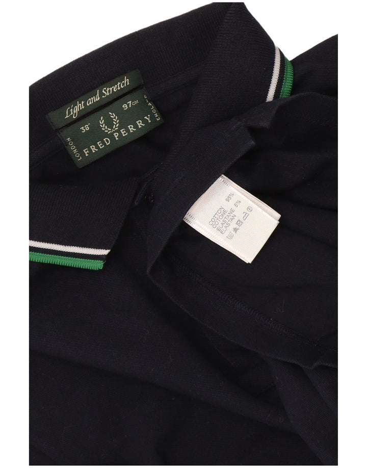 Męska koszulka polo Fred Perry, mała, bawełniana w granatowe paski