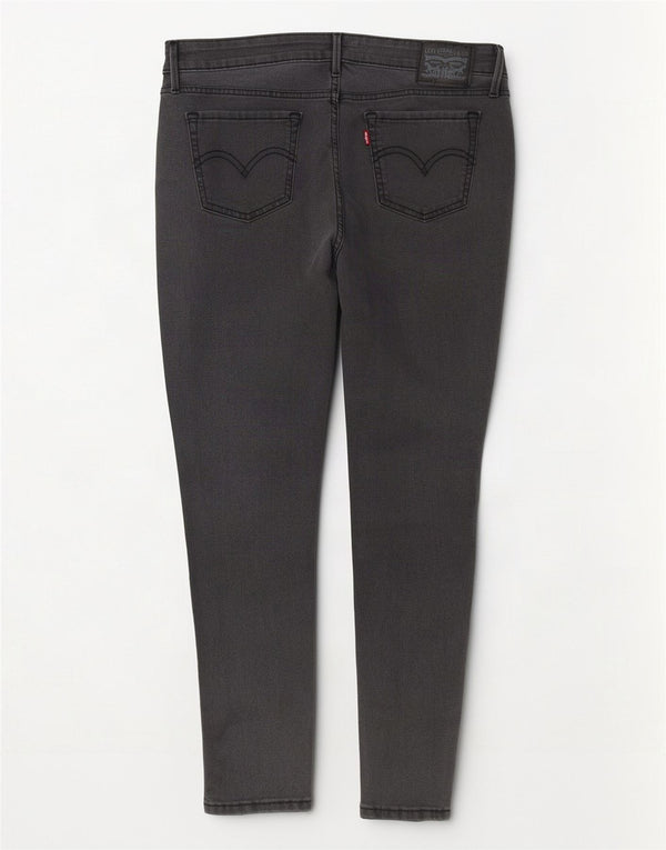 Levi's Womens 711 Skinny Jeans W27 L27 Grey Cotton