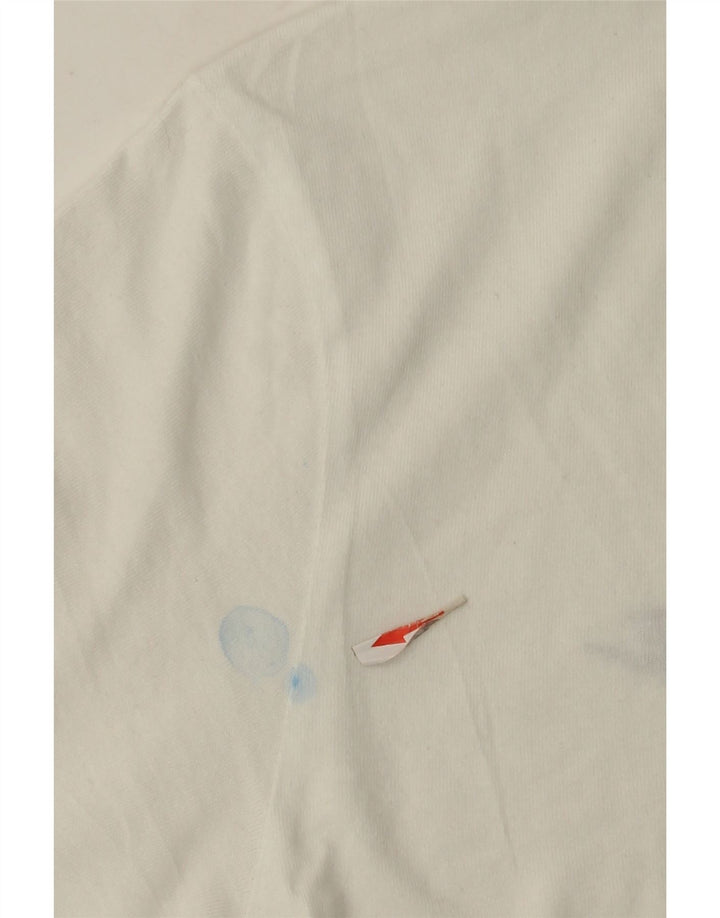 T-shirt męski Nike, mały, biały, bawełniany