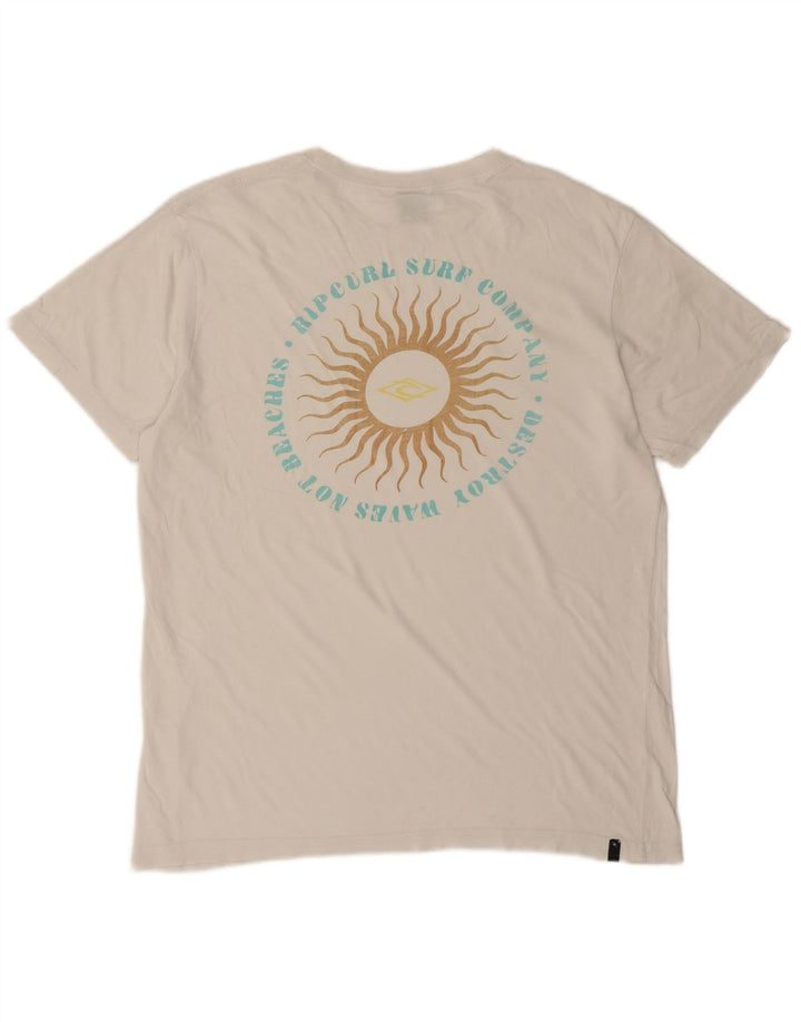 Męski T-shirt z grafiką Rip Curl, średni biały