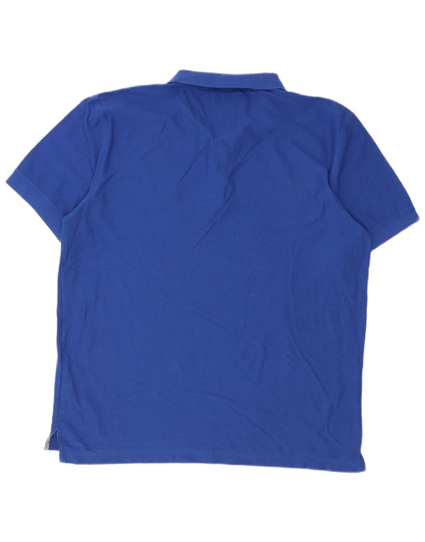 Męska koszulka polo Tommy Hilfiger o regularnym kroju 2XL, niebieska, bawełniana w bloki kolorów