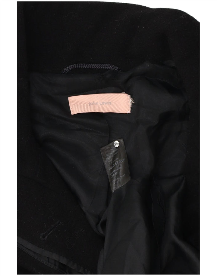 Płaszcz damski John Lewis UK 18 XL, czarna wełna