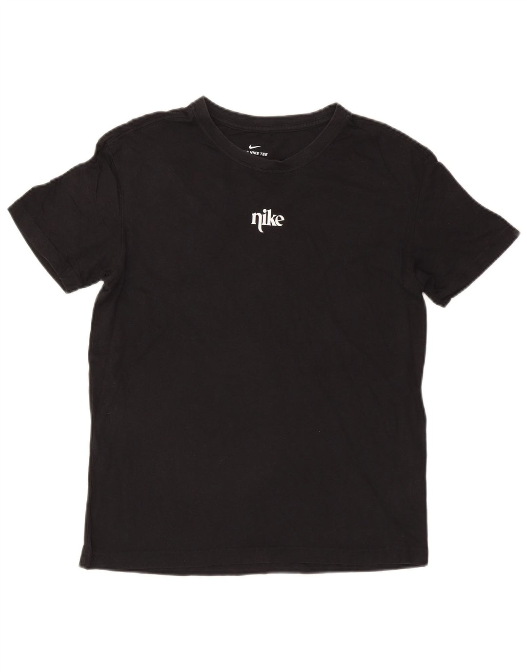 Męski T-shirt z grafiką Nike, mały, czarny, bawełniany