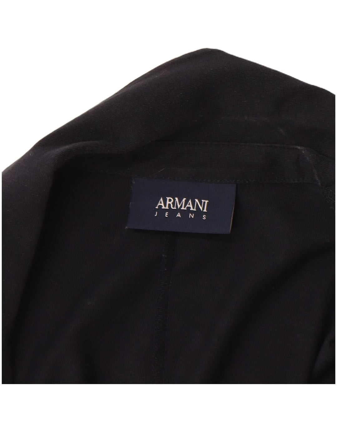 Armani Jeans Damska marynarka zapinana na 2 guziki, UK 18 XL, granatowa, bawełniana