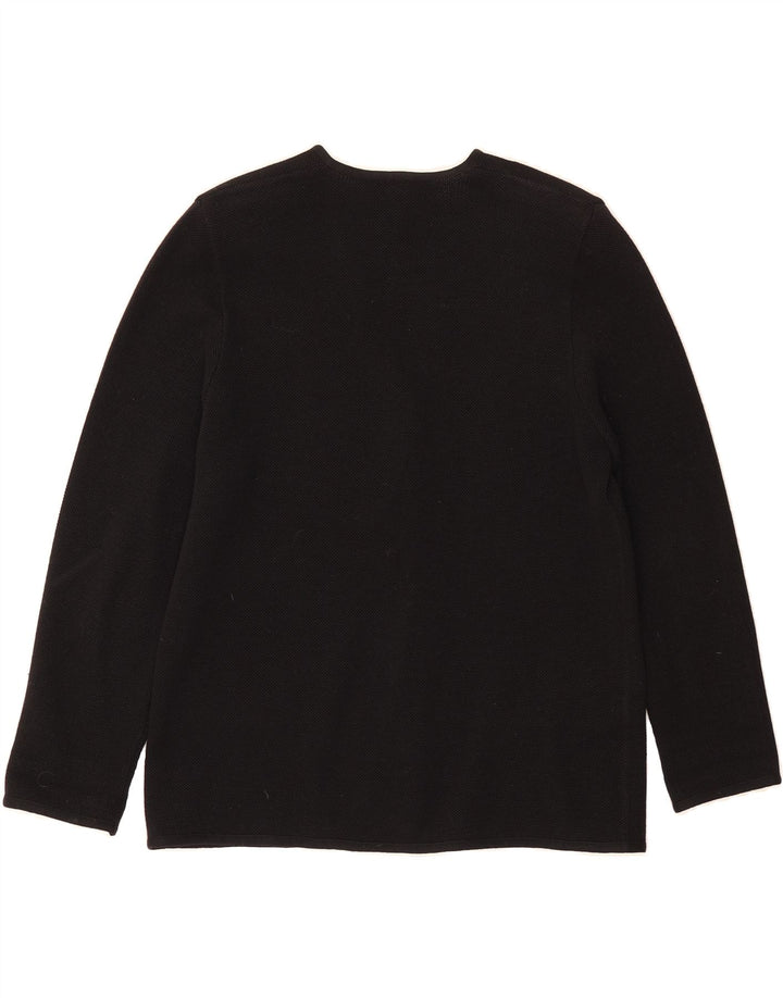 LUISA SPAGNOLI Womens 5 Button Blazer Jacket UK 14 Large Black Vintage Luisa Spagnoli and Second-Hand Luisa Spagnoli from Messina Hembry 