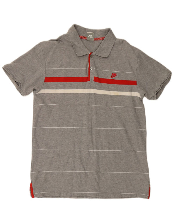 Męska koszulka polo Nike UK 47/48 2XL Szara, bawełniana w paski