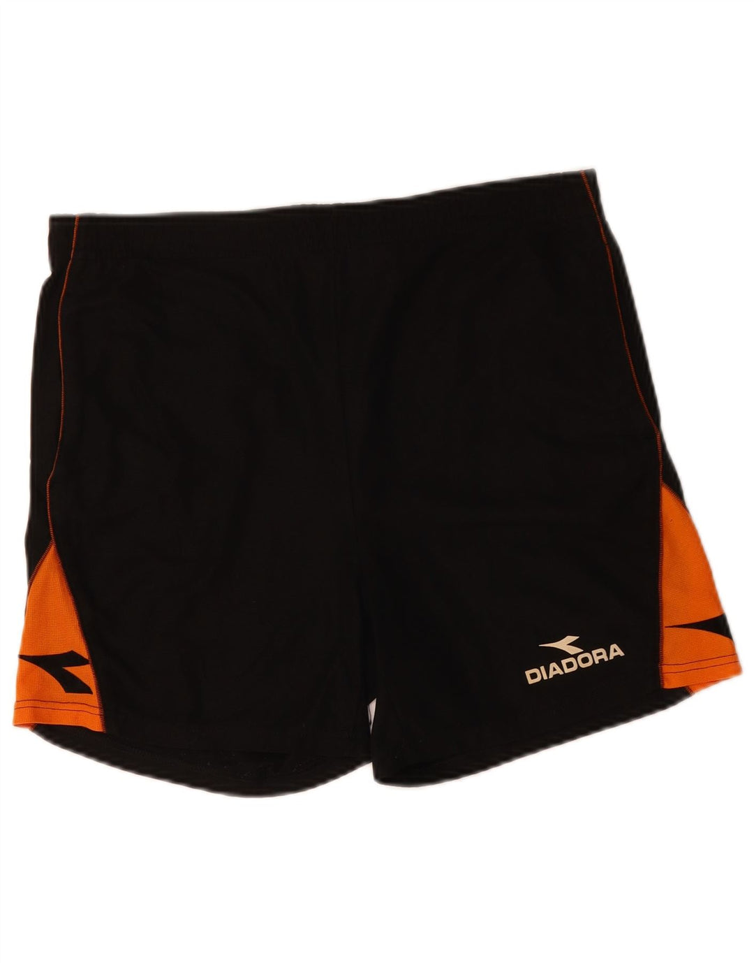 DIADORA Mens Graphic Sport Shorts Large  Black Colourblock Polyester