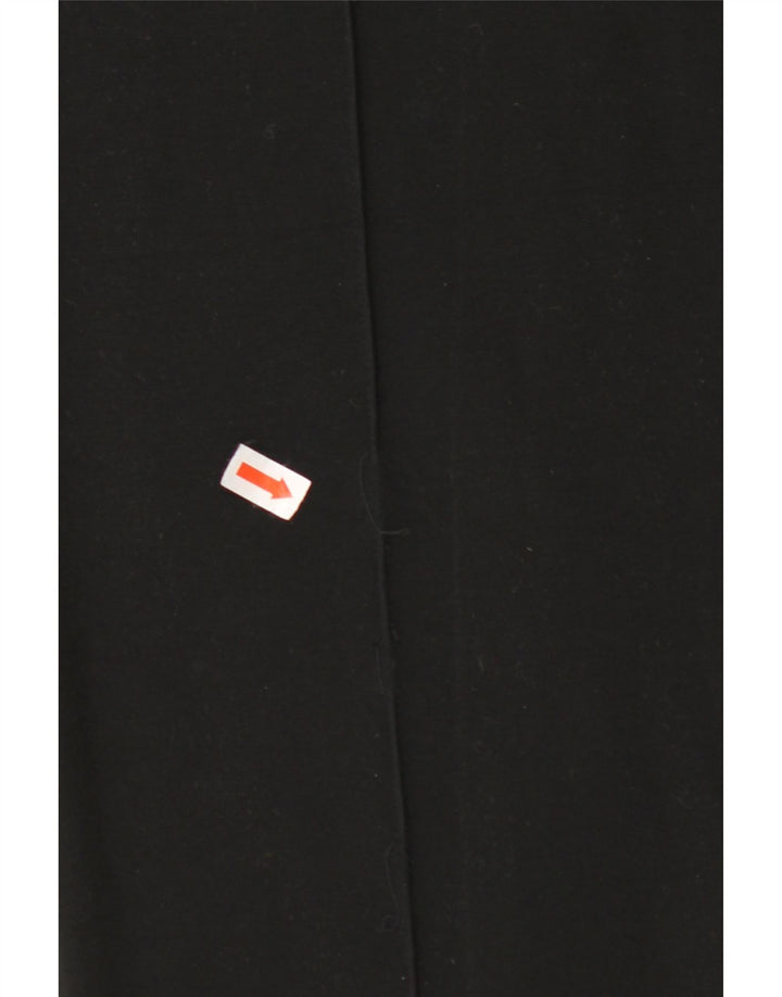 Damskie tanie i eleganckie spodnie MOSCHINO UK 12 Medium W32 L29 Czarne