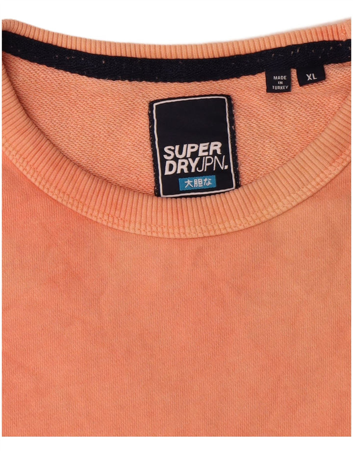 Męski sweter Superdry XL, pomarańczowy Tie Dye, bawełniany