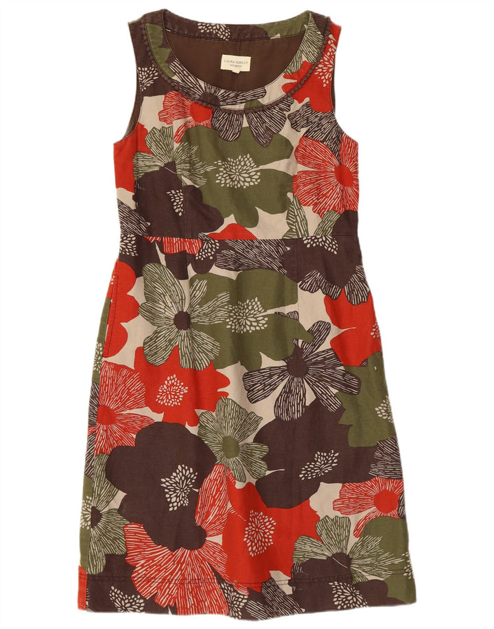 LAURA ASHLEY Damska weekendowa sukienka płaszczowa UK 12, średnia, wielokolorowa