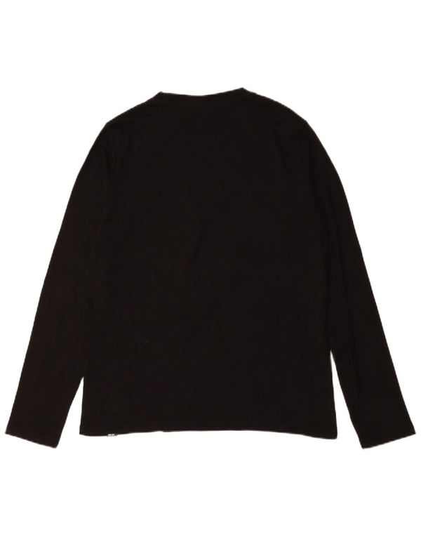 Chłopięcy top z grafiką Ellesse z długim rękawem, 15-16 lat, czarny, bawełniany