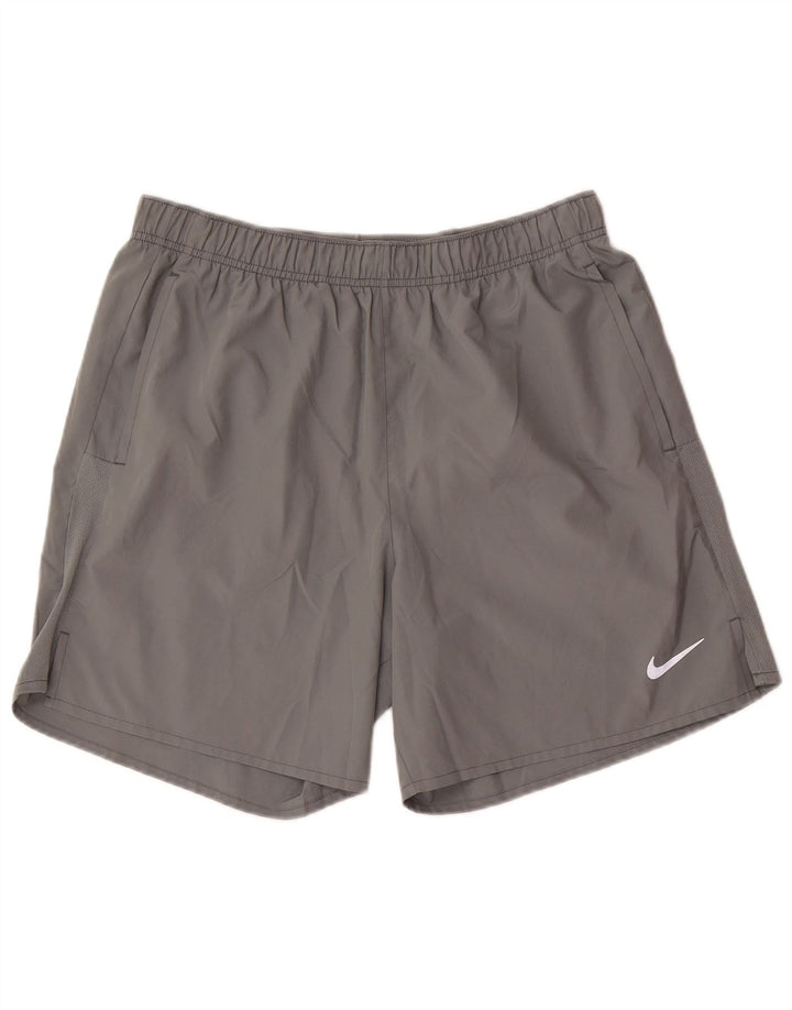 Męskie spodenki sportowe Nike Dri Fit, duże, szare, z poliestru