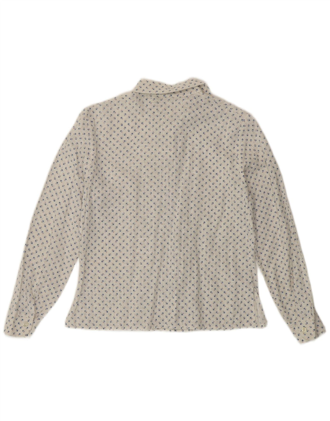 Koszula damska Vintage UK 14 Średniobiała w kwiaty