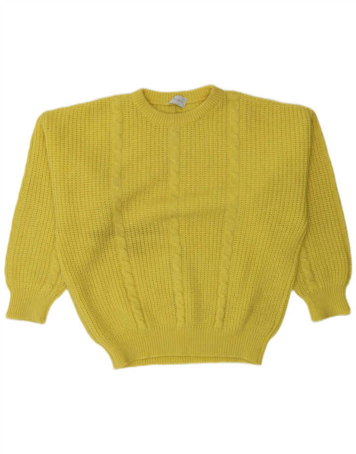 Sweter męski Pulloveria z dekoltem w łódkę, duży, żółty