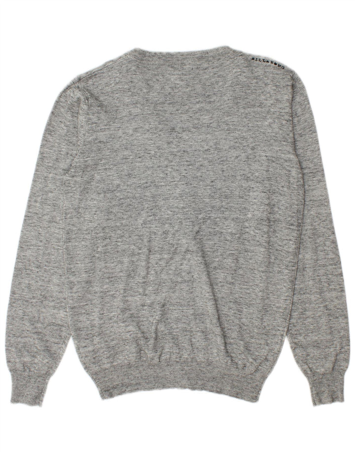 Męski sweter kardigan Billabong Średni szary, bawełniany nakrapiany