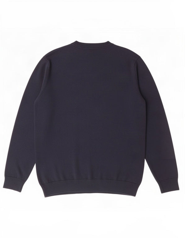 US Polo Assn. Męski sweter z dekoltem w kształcie litery V, duży, granatowy, bawełniany