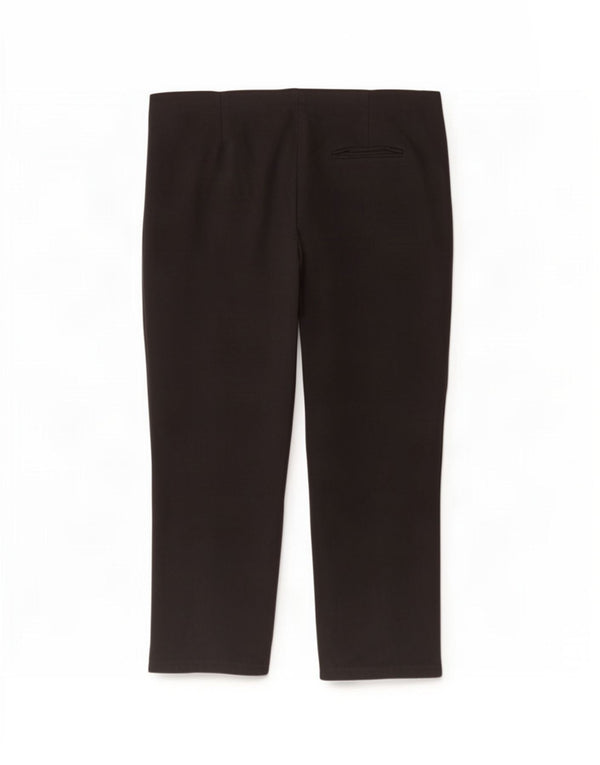 Marks & Spencer Womens Capri Trousers UK 22 3XL W40 L20 Black Viscose