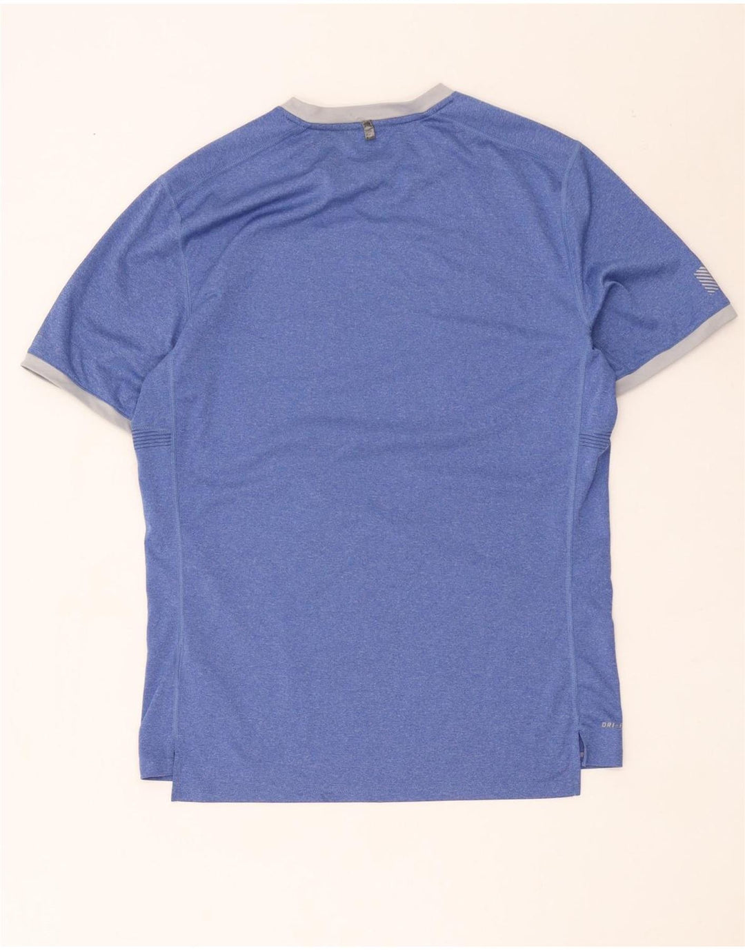 Męska koszulka Nike Dri Fit z poliestru w średnie niebieskie paski